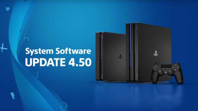 PS4 Software Update 4.50