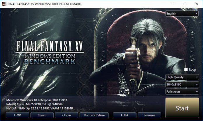 Final Fantasy 15 Benchmark tool Updatecrazy