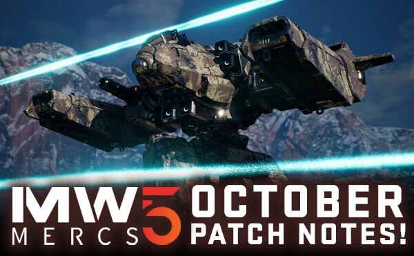 MechWarrior 5 Mercenaries Update 1.02 Patch Notes - Oct 19, 2021
