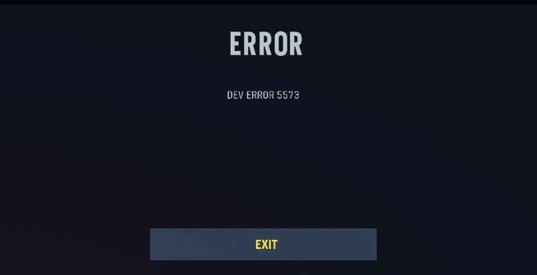 Ошибка dev error 5573 warzone ps4