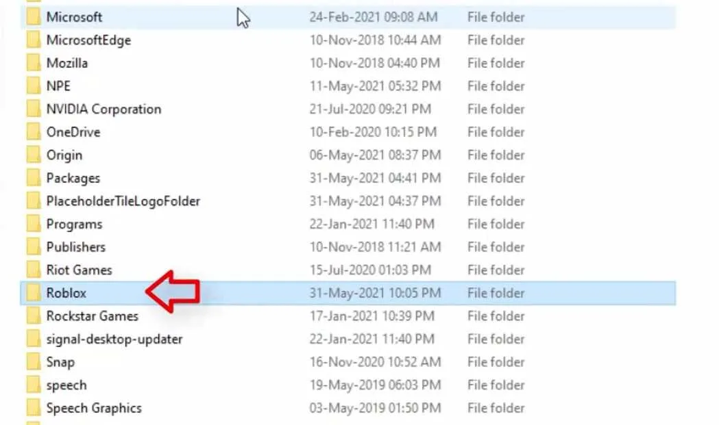 Roblox Folder