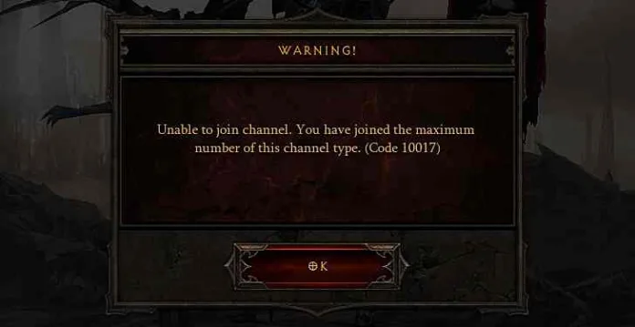 Diablo 4 Error Code 10017