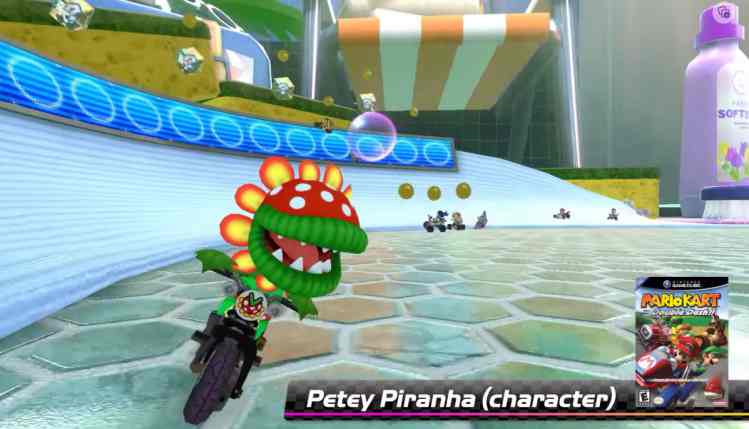 New characters added from Mario Kart 7: Wiggler.