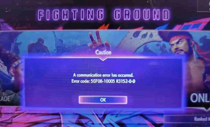 Street Fighter 6 Error Code 50708-10005