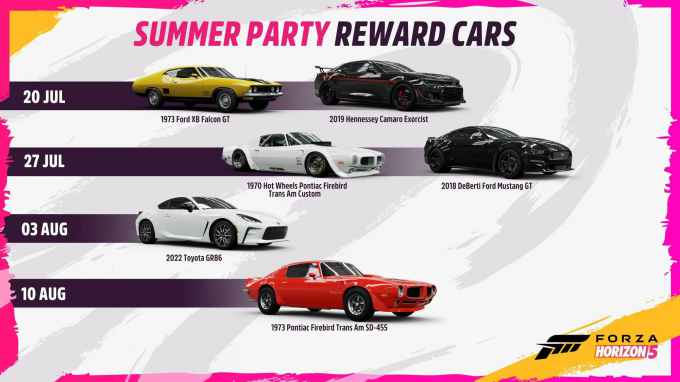 Festival Playlist and Reward Cars