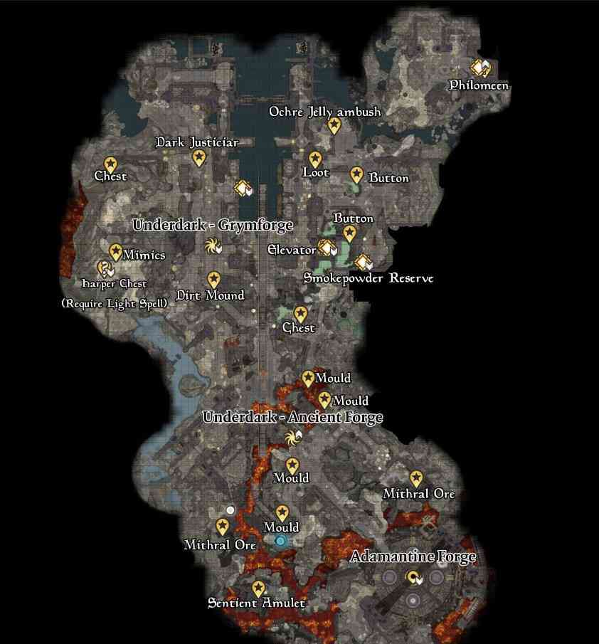 BG3 Grymforge Map