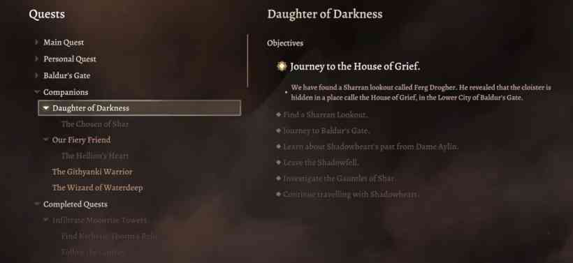 House of Grief in BG3