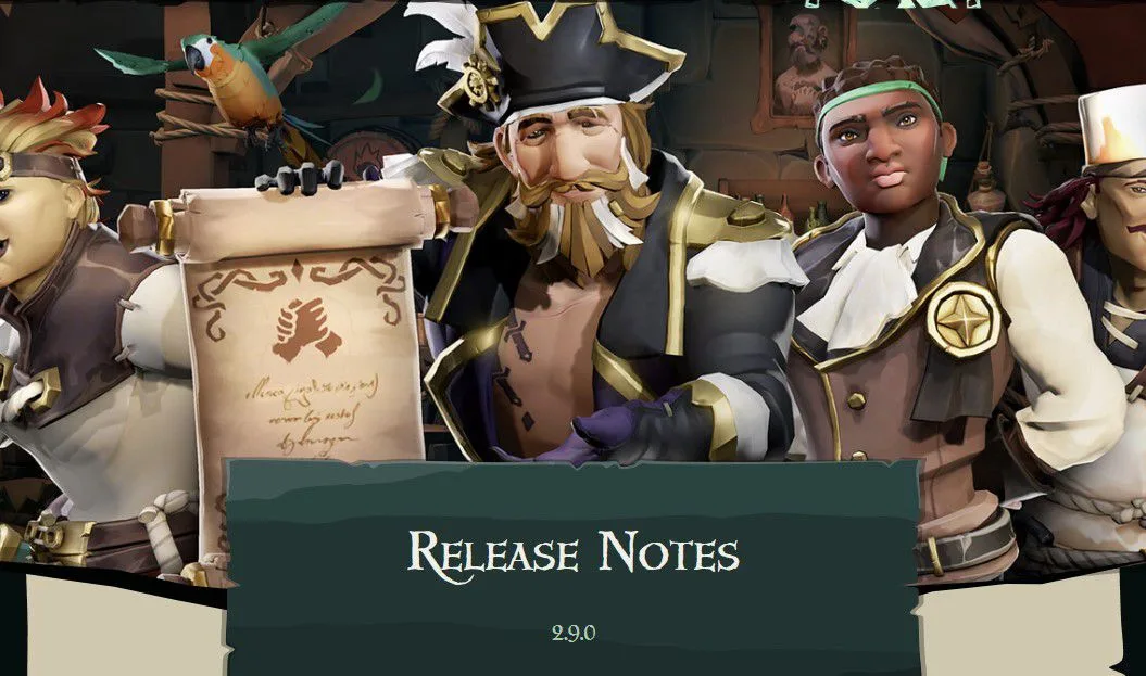 Sea Of Thieves (SoT) Update 2.9 Patch Notes (Season 10)