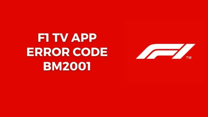 How to fix F1 TV Error Code BM2101