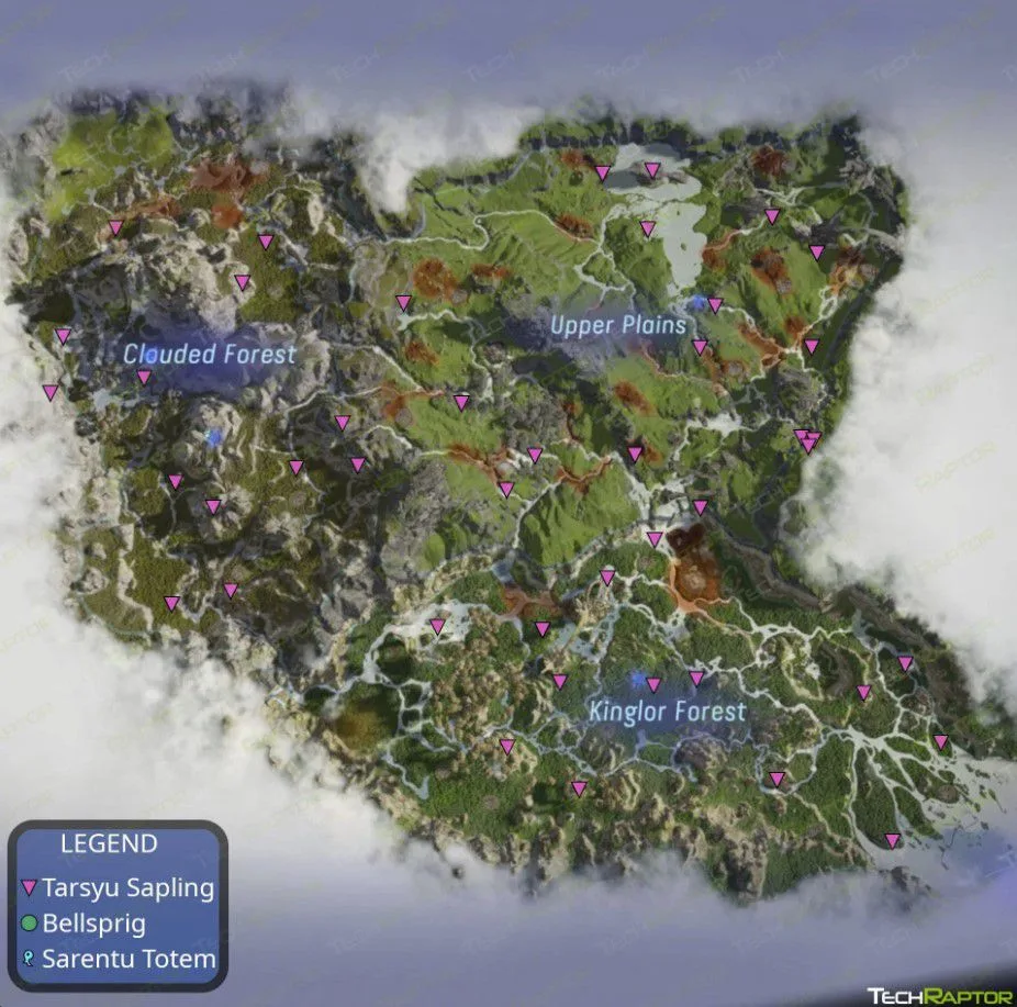 Avatar Frontiers of Pandora Key Locations