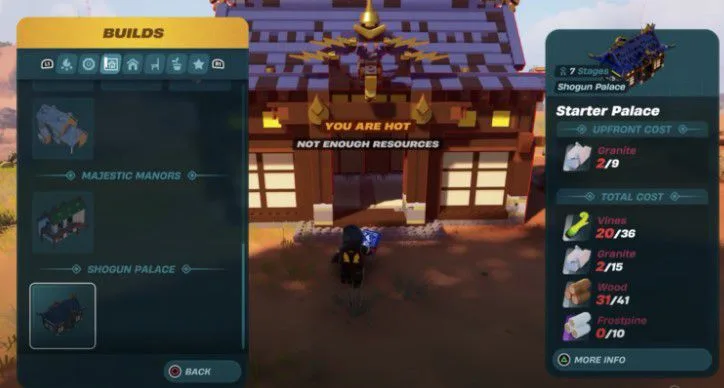 Come sbloccare il Palazzo dello Shogun in Lego Fortnite