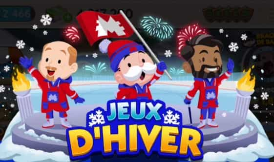 Evenement Monopoly Go Jeux D'hiver