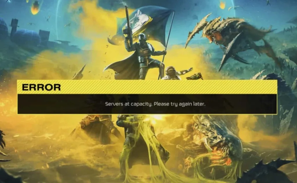 Helldivers 2 Servers at Capacity. Please Try Again Later