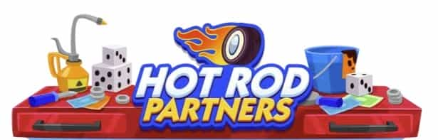 Monopoly Go Hot Rod evenement des partenaires