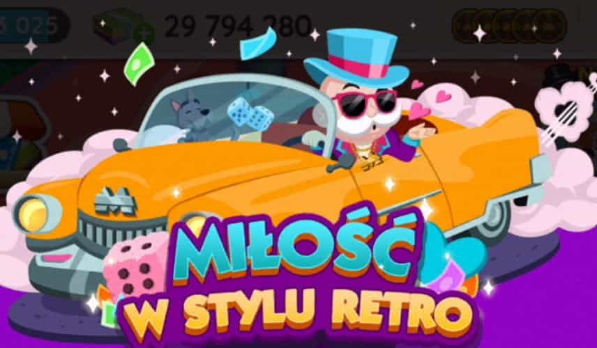 Wydarzenie Miłosc W Stylu Retro Monopoly Go