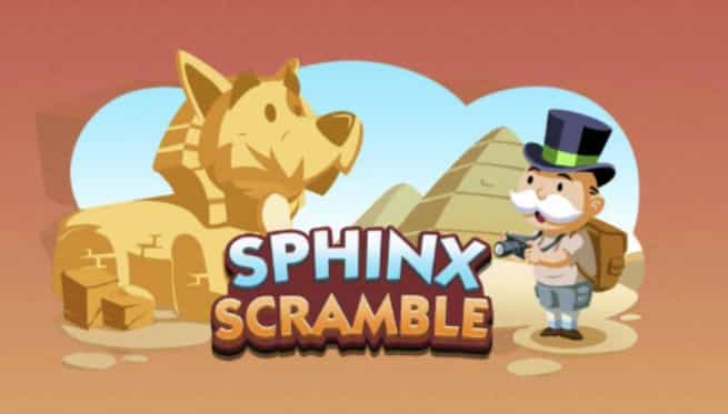 Monopoly Go Sphinx Scramble Event Rewards List