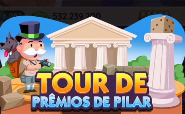 Evento Monopoly Go Tour de Prêmios de Pilare