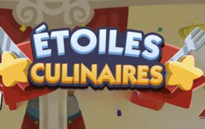 Événement Étoiles Culinaires Monopoly Go (Liste de récompenses)