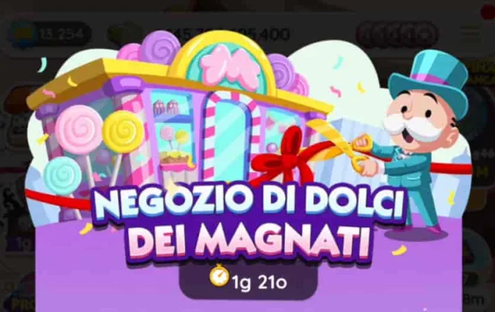 Evento Negozio Di Dolici Dei Magnati di Monopoly Go (elenco dei premi)