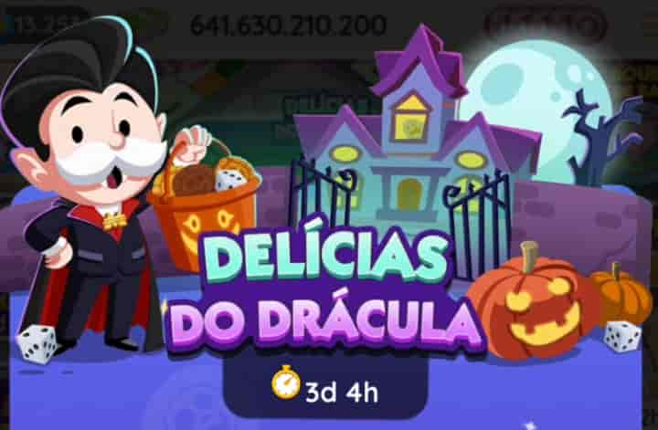 Evento Monopoly Go Delicias Do Dracula (lista de recompensas)