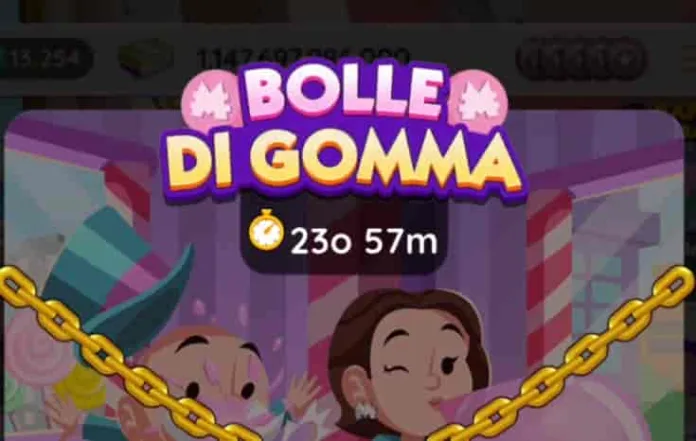 Evento Bolle Di Gomma di Monopoly Go (elenco dei premi)