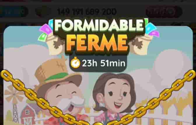 Evenement Formidable Ferme Monopoly Go (Recompenses)