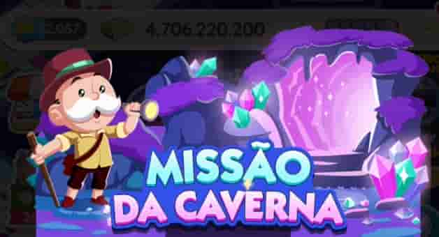 Evento Monopoly Go Missão da Caverna (lista de recompensas)