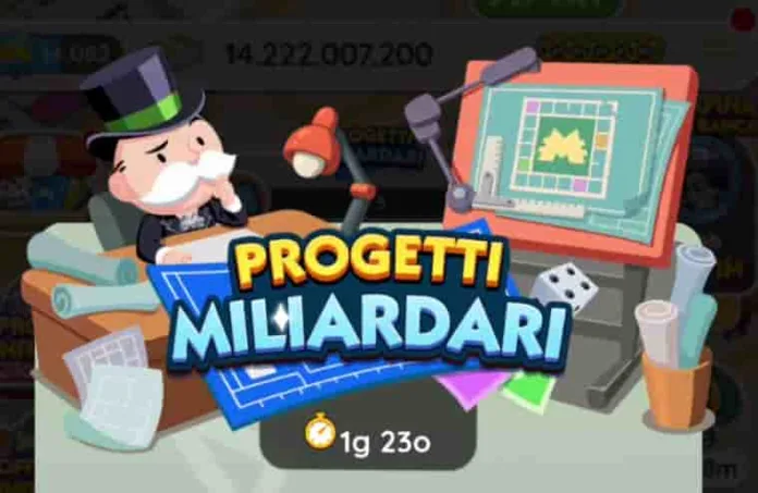 Evento Progetti Miliardari di Monopoly Go (elenco dei premi)