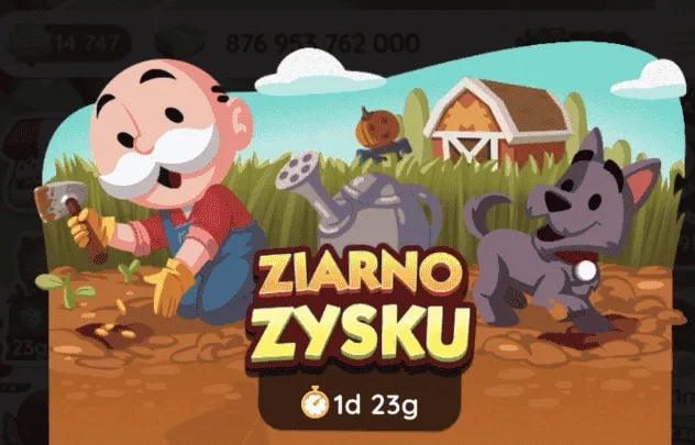 Wydarzenie Monopoly Go Ziarno Zysku (lista nagr&oacute;d)