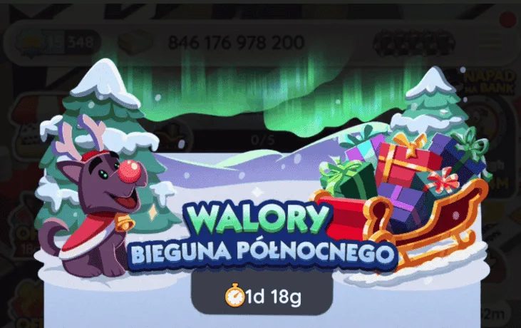 Wydarzenie Monopoly Go W Walory Bieguna P&oacute;łnocnego (lista nagr&oacute;d)