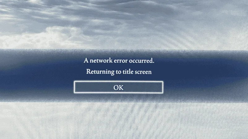 Elden Ring Nightreign - A network error occurred