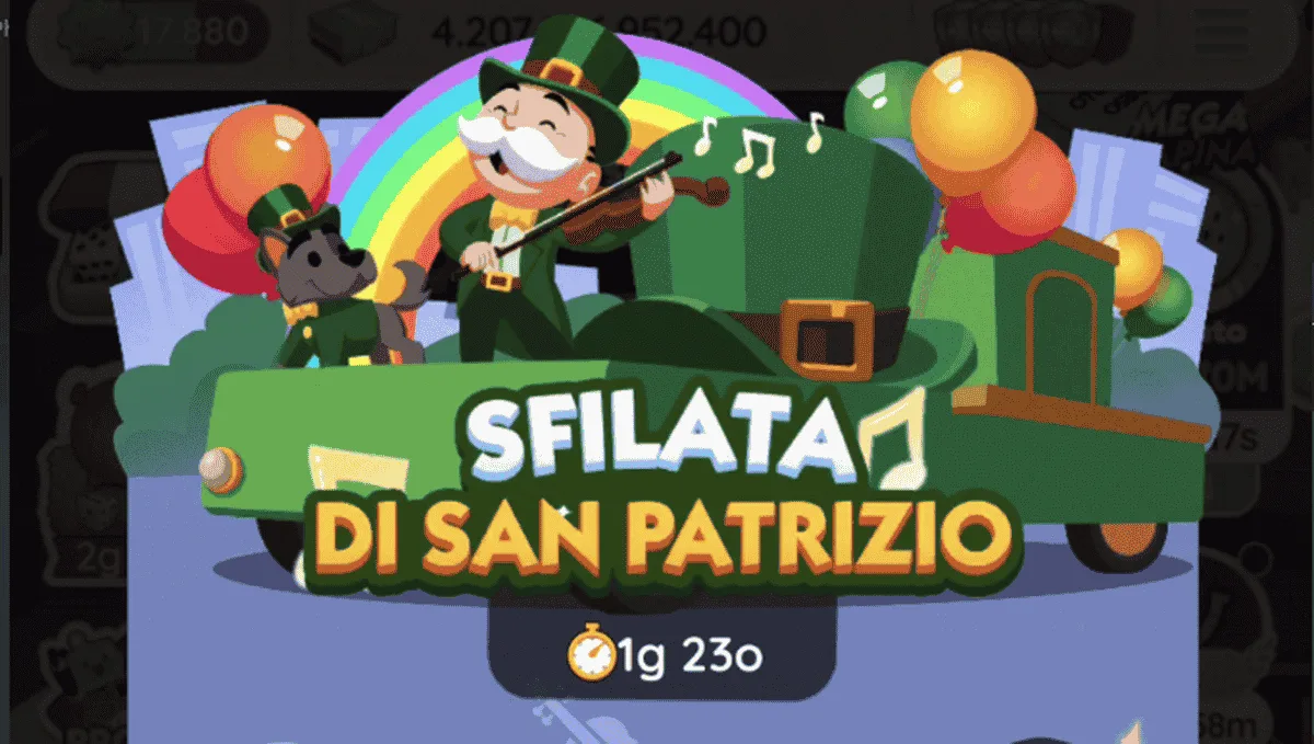 Evento Sfilata Di San Patrizio di Monopoly Go (Elenco dei Premi)