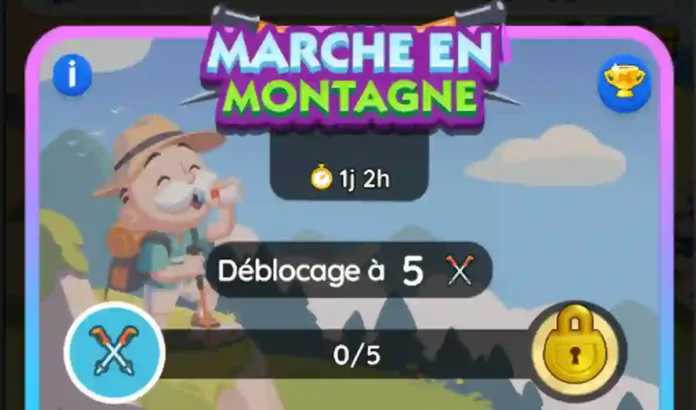Événement Marche En Montagne Monopoly Go (Recompenses)