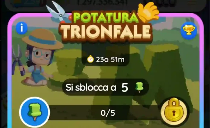 Evento Potatura Trionfale Monopoly Go (Elenco dei Premi)