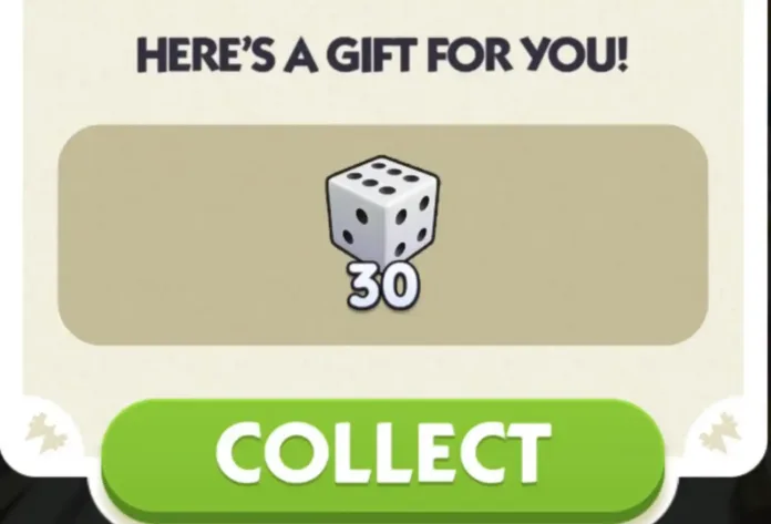 Lien pour obtenir 30 dés gratuits pour Monopoly GO (13 Juin 2026)